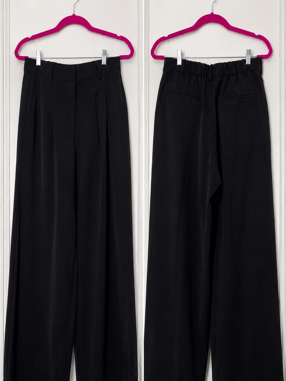 French Connection Black Wide-Leg Pants